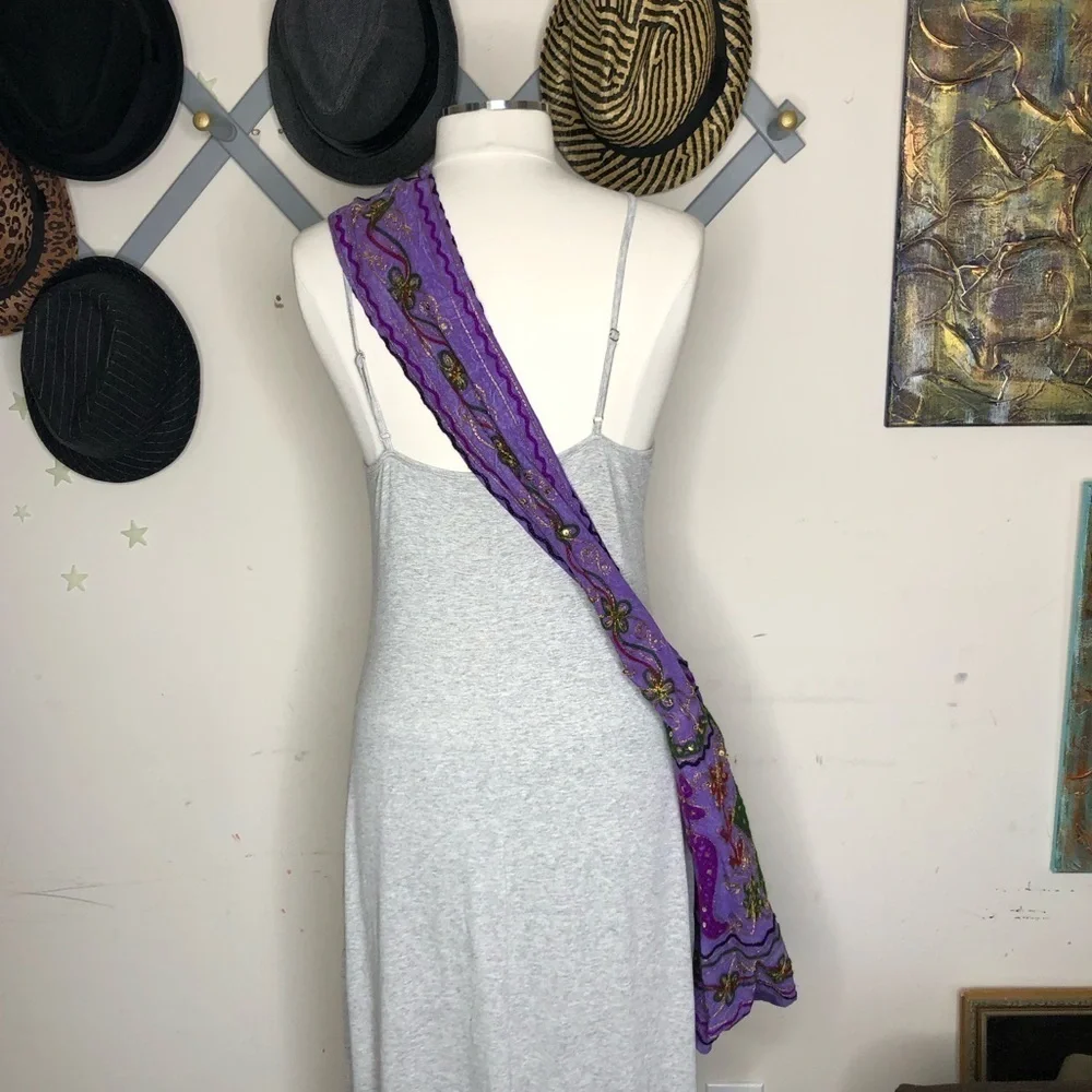 Bohemian Purple Shoulder Bag